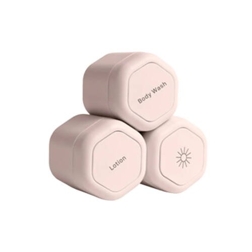 Magnetic Travel Cosmetic Jars 3 Piece Refillable Set